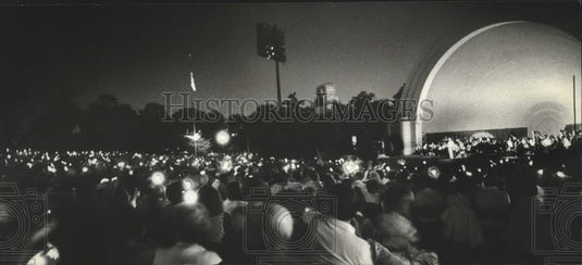1981 Press Photo Music Under the Stars in Washington Park Blatz Temple of Music - Historic Images