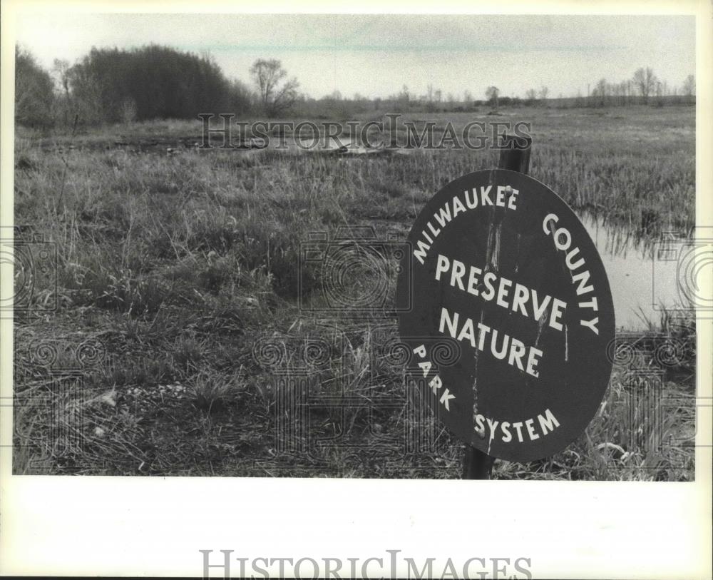 1983 Press Photo Milwaukee County&#39;s Nature Preserve - mjb71125 - Historic Images