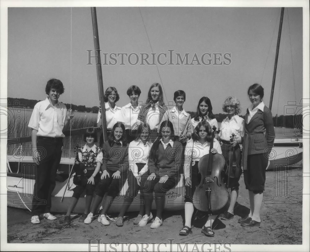 1976 Press Photo Young Wisconsin Musicians at National Music Camp in Michigan - Historic Images