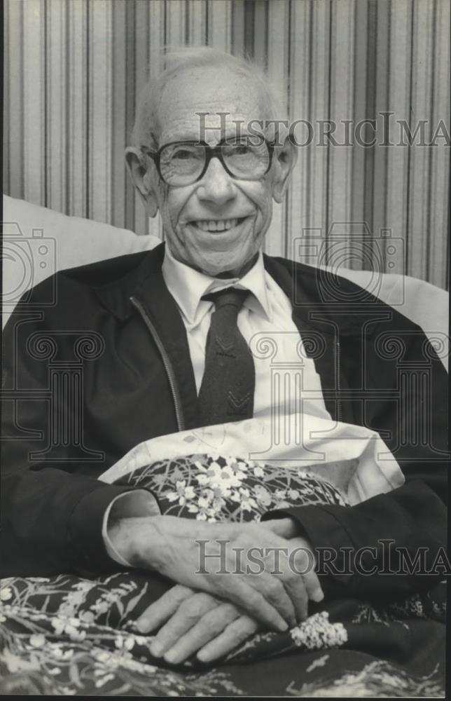 1982 Press Photo John Nash, patient of Rogers Memorial Hospital Hospice - Historic Images