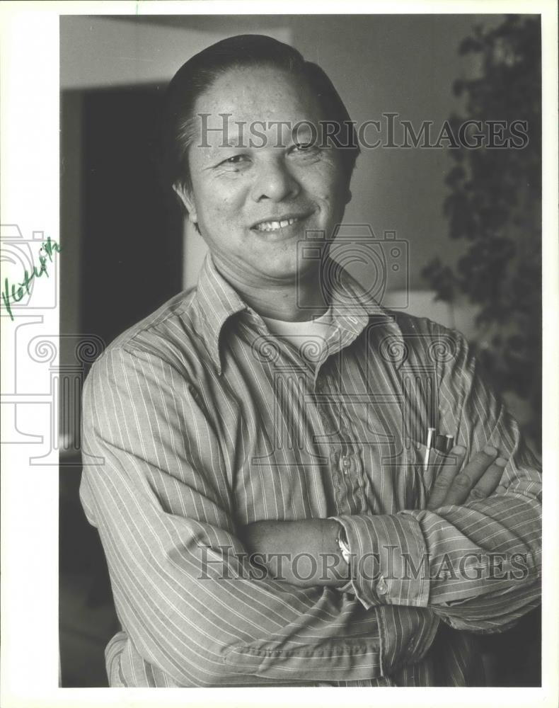 1981 Press Photo Van Nguyen, Interpreter at Madison, Wisconsin group home - Historic Images