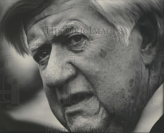 1983 Press Photo Thomas P. O'Neill Jr., House Speaker, attending funeral - Historic Images