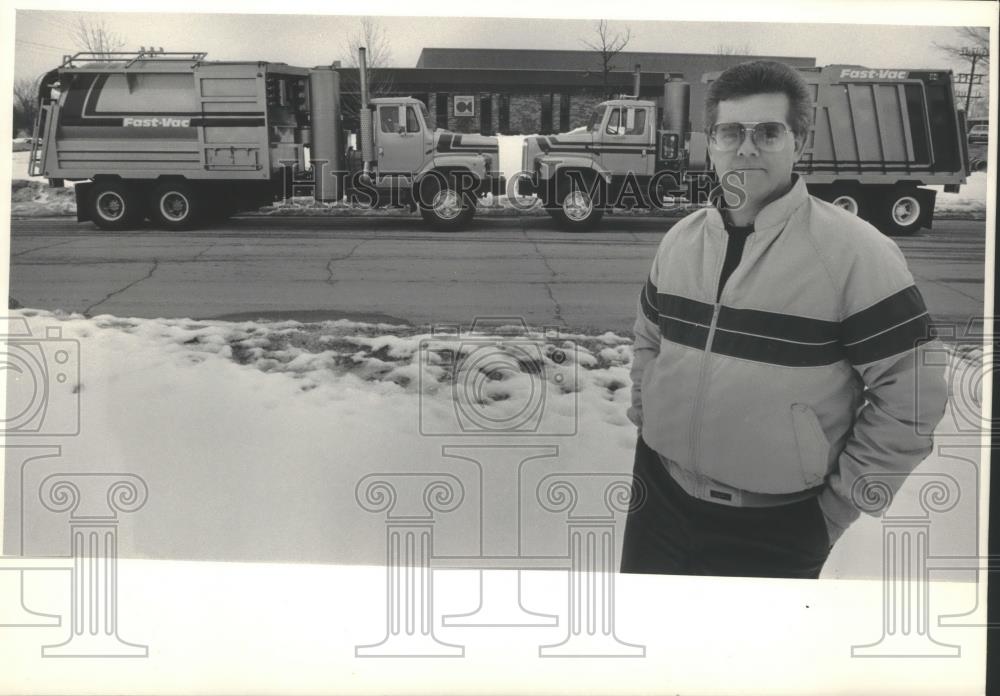 1986 Press Photo the Ormson Corporation, Hartland, John Ormson president - Historic Images