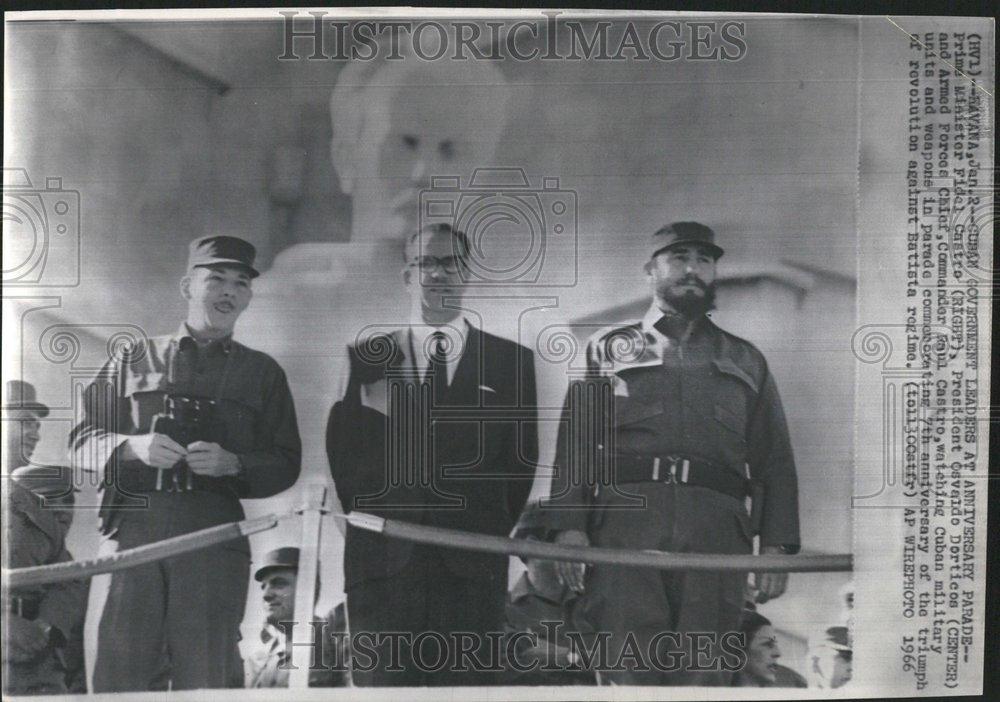 1966 Press Photo Triumph Cuban Castro Osvaldo Fidel - RRV48195 - Historic Images