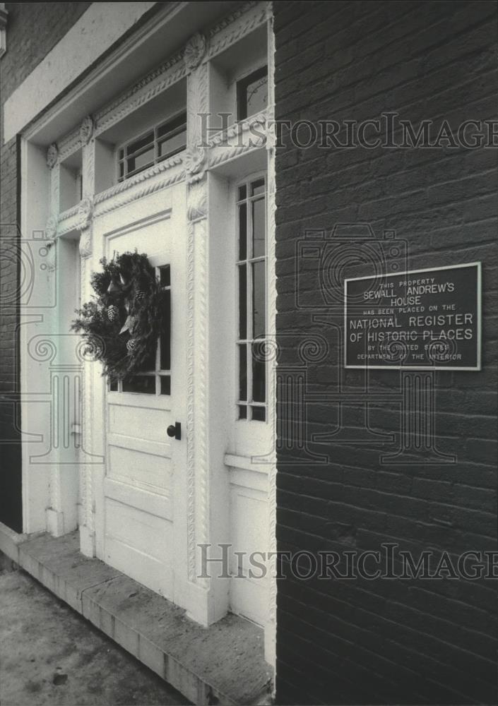 1984 Press Photo The Andrew home, houses the museum in Mukwonago, Wisconsin - Historic Images