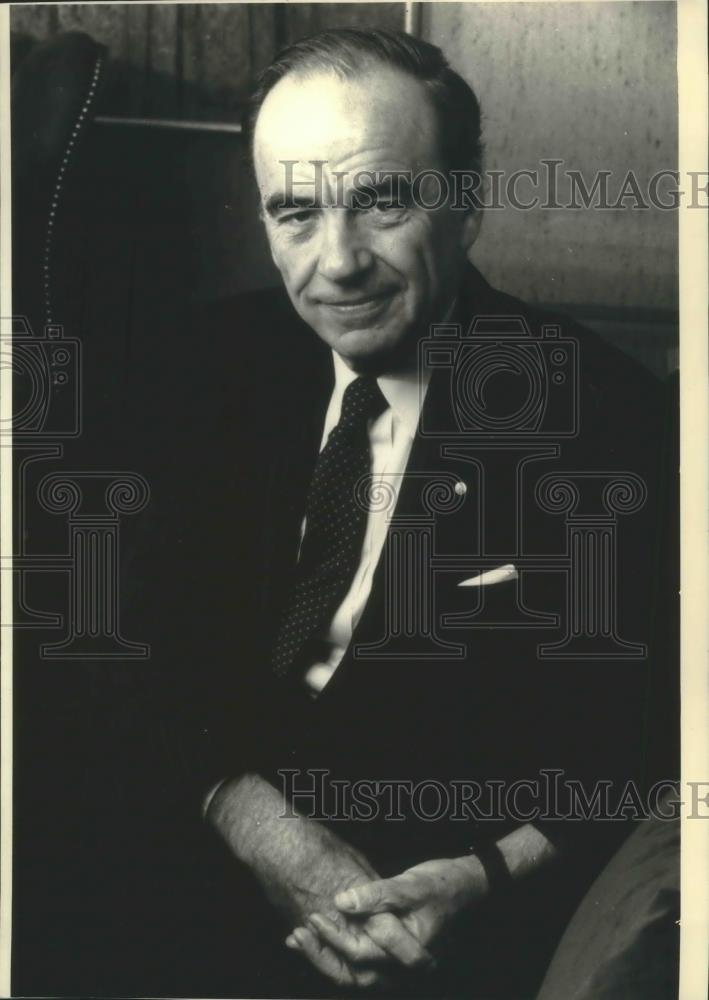 1987 Press Photo Rupert Murdoch, Fox Broadcasting Network - mjb73563 - Historic Images