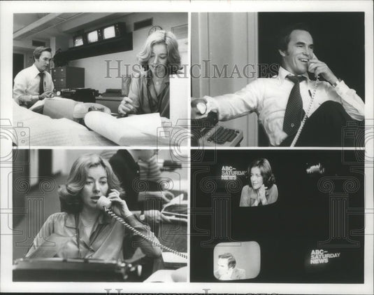 1978 Press Photo Tom Jarriel and Sylvia Chase, co-anchors of "ABC Saturday News" - Historic Images