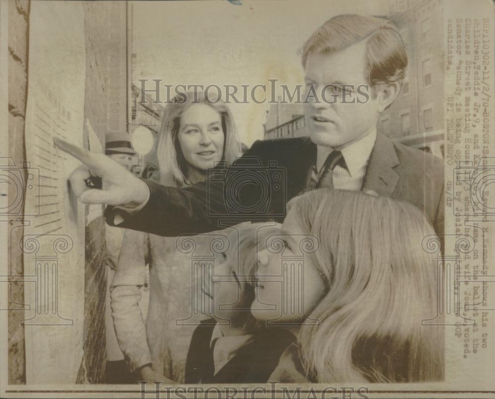 1970 Press Photo Senator Edward Kennedy Kara Teddie Jr - RRV17353 - Historic Images