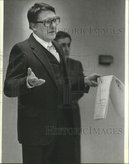 1983 Press Photo Richard Jahnke, Jahnke & Jahnke Associates, Engineer - Historic Images