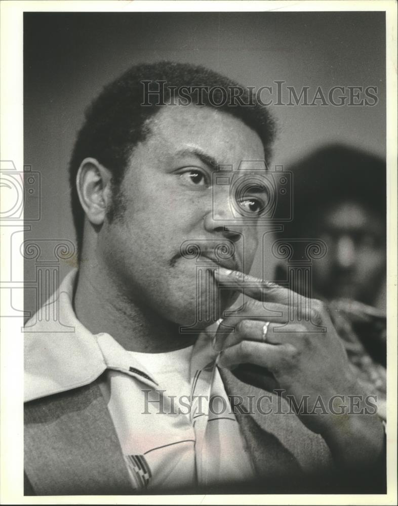1979 Press Photo Bobby Johnson at Buntrock Slaying hearing, Wisconsin - Historic Images