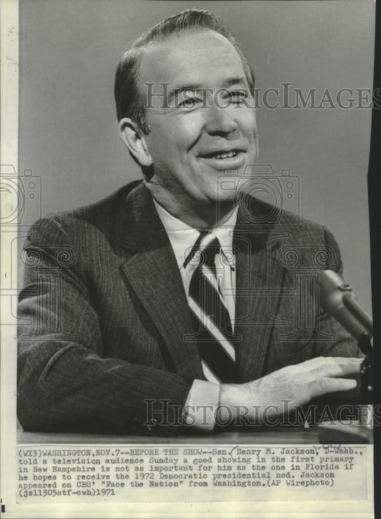 1976 Press Photo Senator Henry M. Jackson, Democrat-Washington - mjb76002 - Historic Images