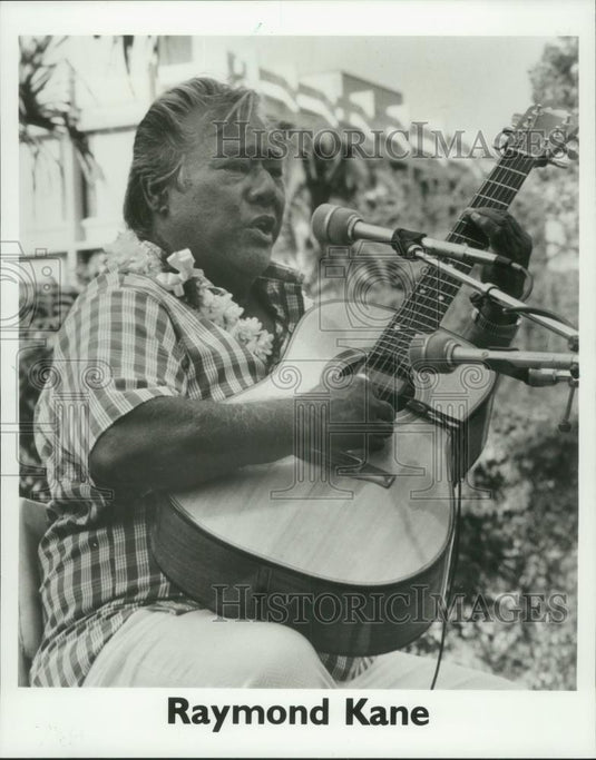 1987 Press Photo Raymond Kane, United States guitarist - mjb76331 - Historic Images