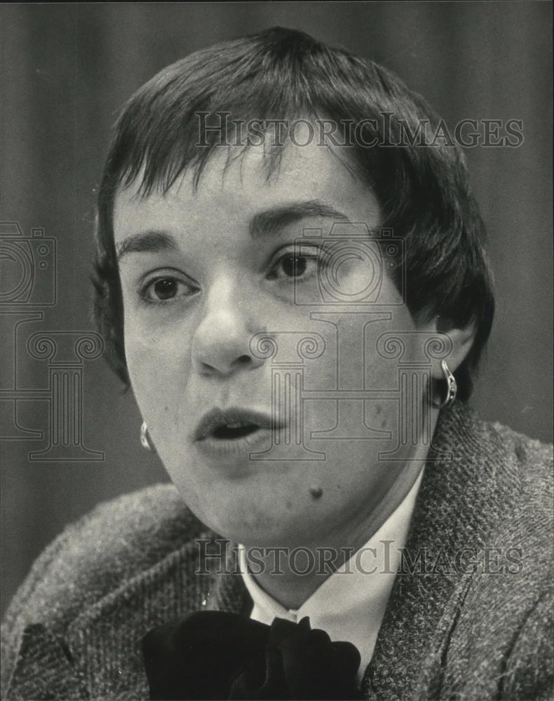 1986 Press Photo Sheila Kaplan, future chancellor, University of Wisconsin - Historic Images