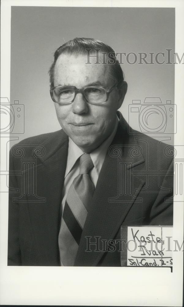 1978 Press Photo Candidate, Ivan Kaste, Waukesha County - mjb76388 - Historic Images