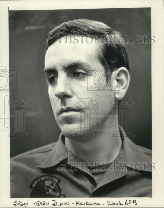 1986 Press Photo Sgt Gary Dunn of Kaukauna Wisconsin - mjb76650 - Historic Images