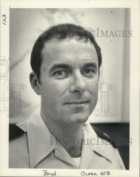 1986 Press Photo Mag. Boyd Clark Air Force Base - mjb76652 - Historic Images