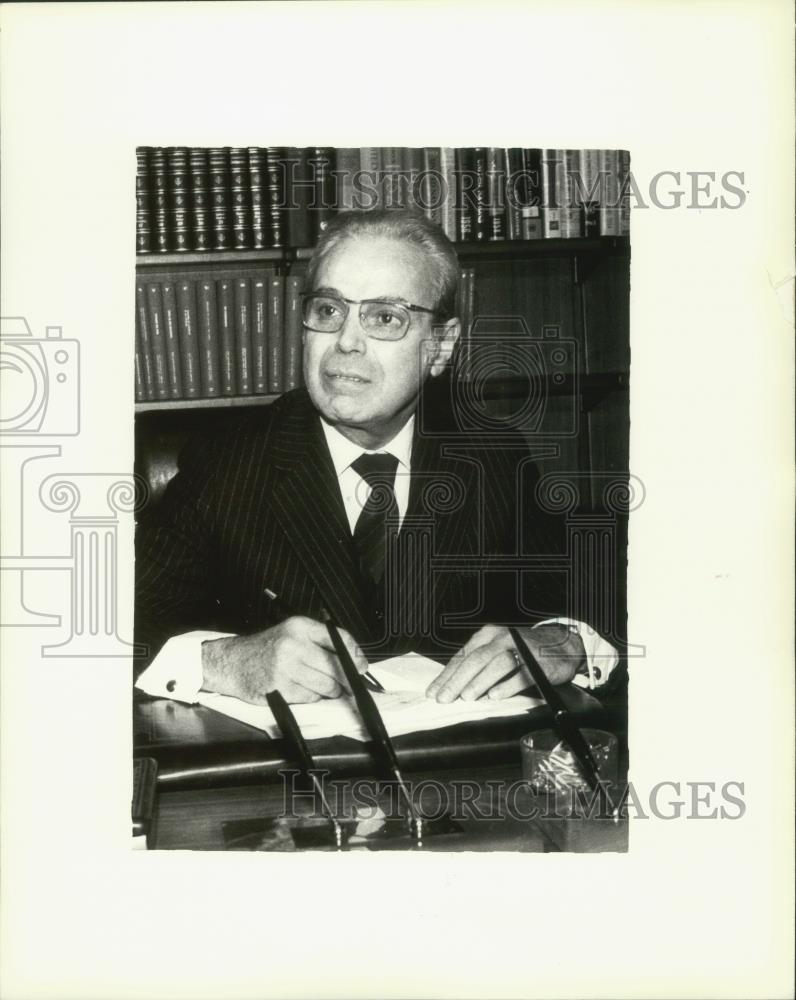 1982 Press Photo United Nation&#39;s Secretary-General Javier De Cuellar in office - Historic Images