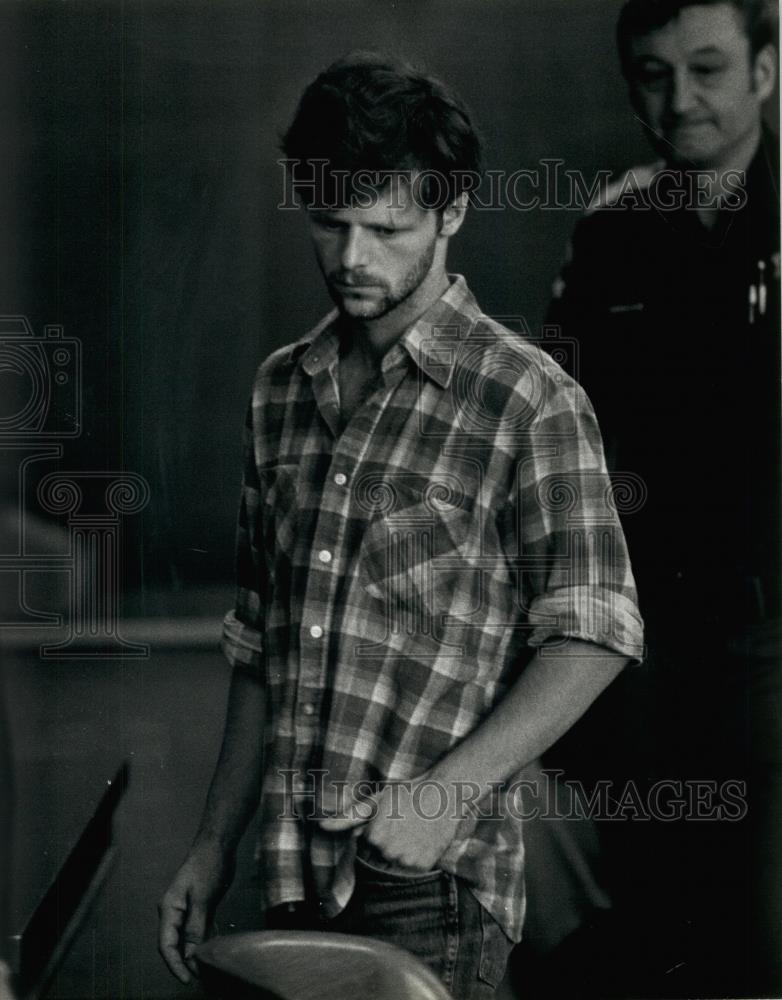 1982 Press Photo Scott Jenkins stands trial for first-degree murder in Wauwatosa - Historic Images
