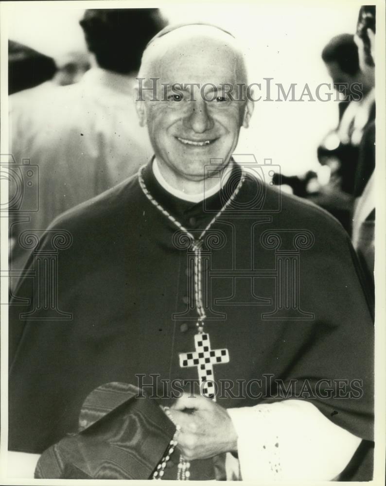 1978 Press Photo Cardinal Sergio Pignedoli during the new pope election in Rome - Historic Images