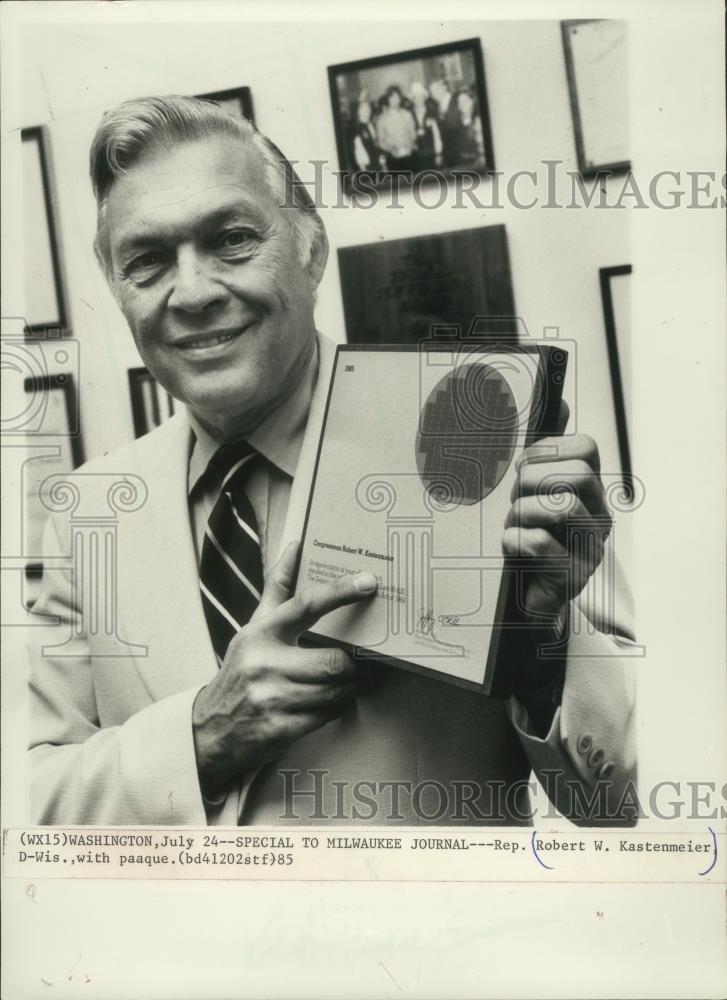 1985 Press Photo Wisconsin Representative Robert Kastenmeier, in Washington, DC - Historic Images