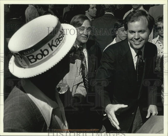 1978 Press Photo Robert W. Kasten, candidate 9th district, party at Turners - Historic Images