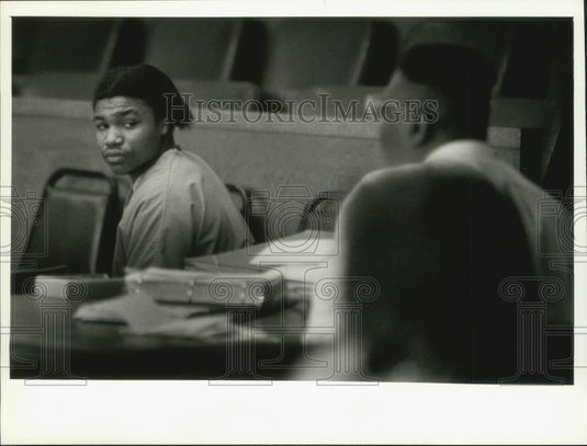 1994 Press Photo Dan Valdez Johnson convicted of killing his lovers boyfriend - Historic Images