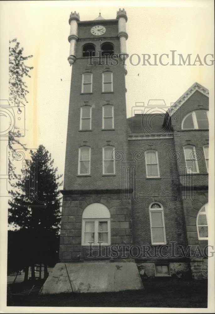 1992 Press Photo Iron County Historical Society building, Hurley, Wisconsin - Historic Images