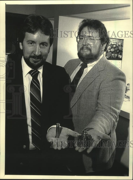 1988 Press Photo Stephen Scott & Curt Hornback, Business Consultants, Madison - Historic Images