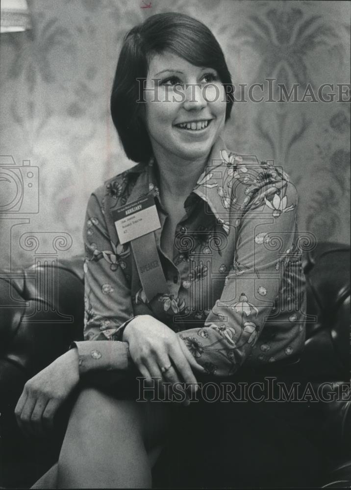 1977 Press Photo Jean Johnson At Auxiliary Convention At Marc Plaza Hotel - Historic Images