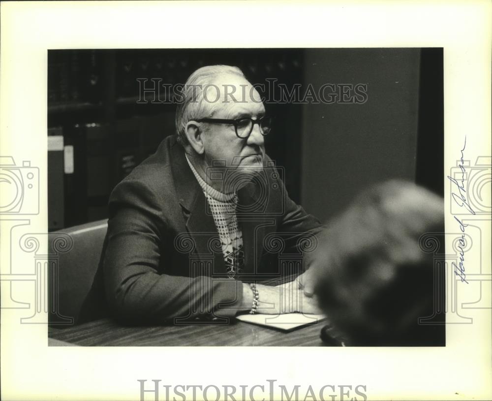 1979 Press Photo Howard Johnson, former police chief - mjb78580 - Historic Images