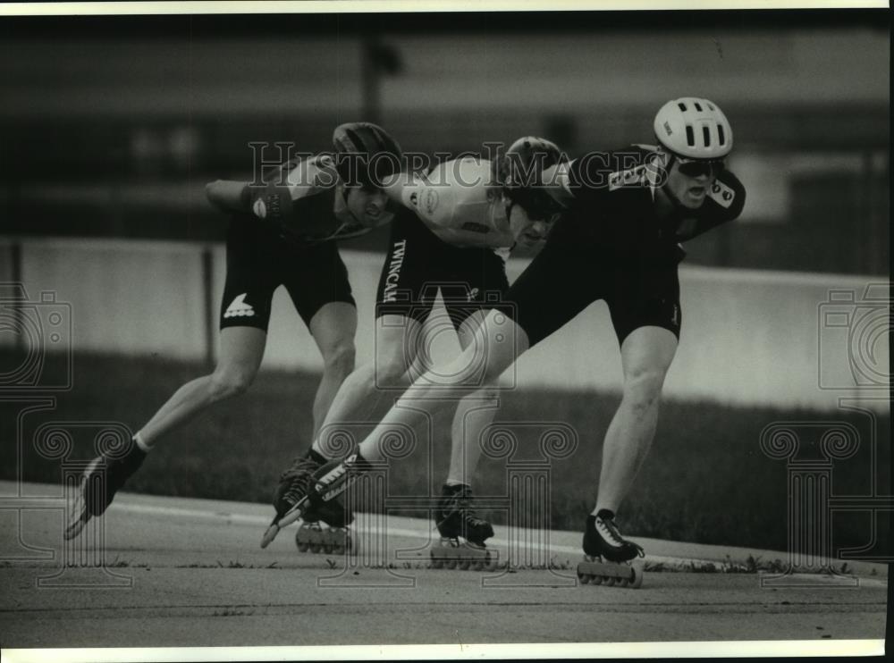 1994 Press Photo In-line skating race at State Fair Park, Milwaukee - mjb79436 - Historic Images