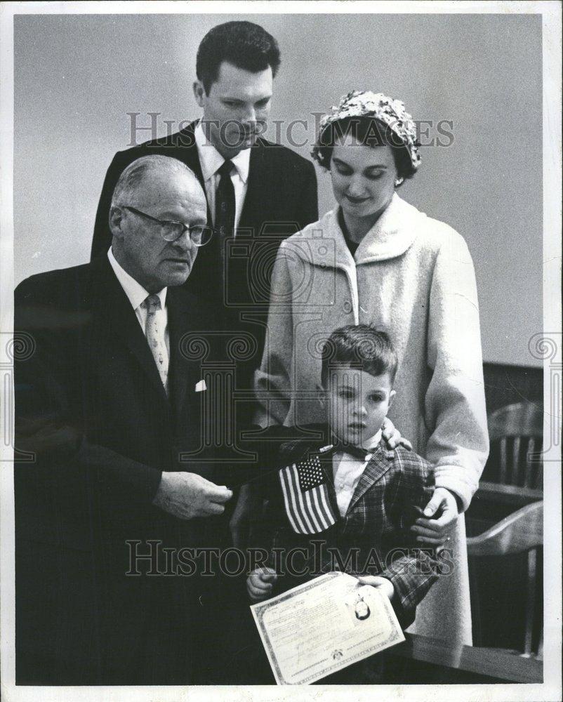 1960 Press Photo Judge Casper Plat US District court - RRV60425 - Historic Images