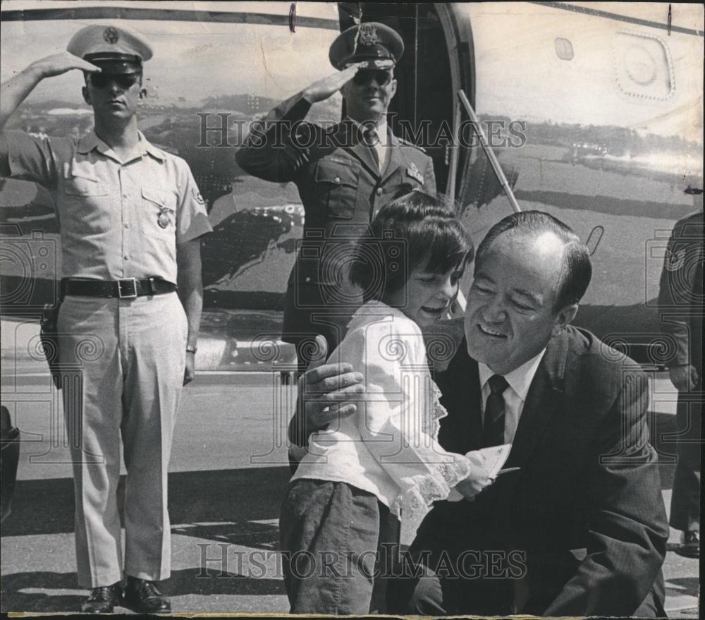 1967 Press Photo Vice President Hubert Humphrey politic - RRV18319 - Historic Images