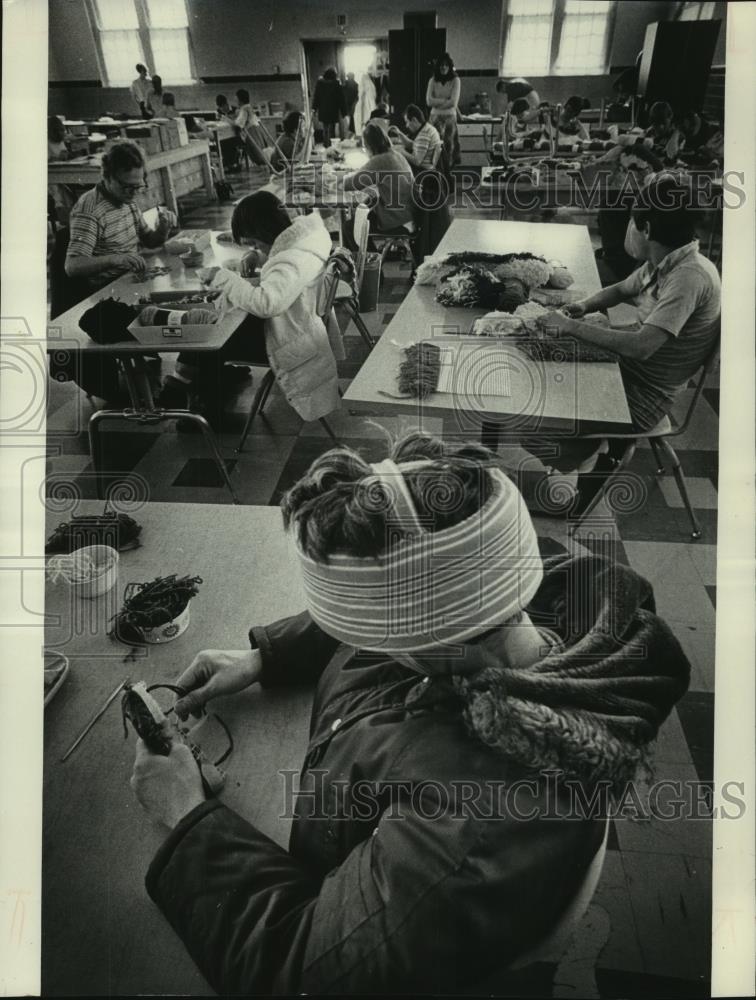 1978 Press Photo Youth works at training project at Southern Wisconsin Center - Historic Images