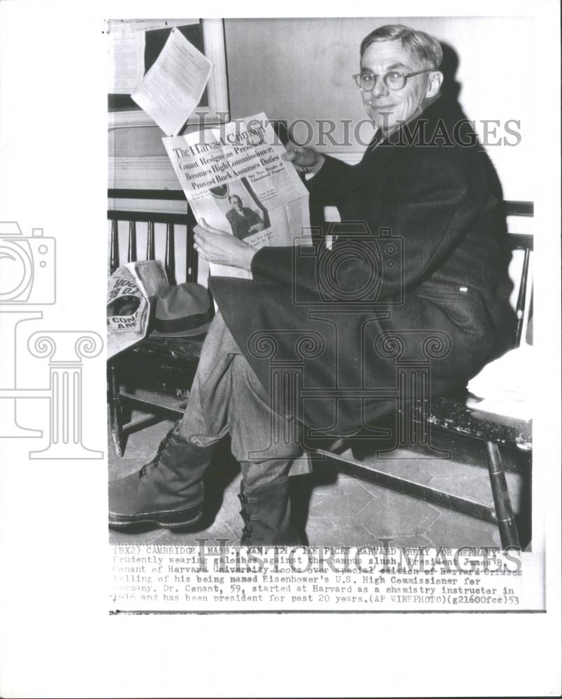 1953 Press Photo James B. Conant University President - RRV32325 - Historic Images