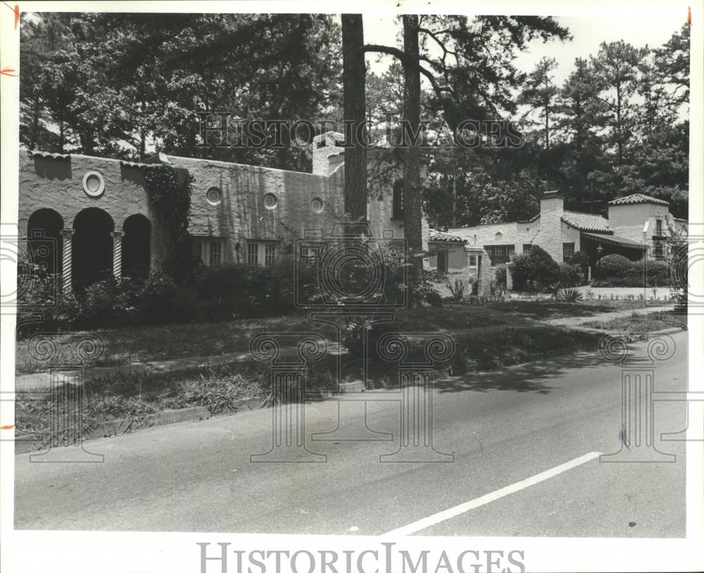 1980 Press Photo View of Homes on Hollywood Boulevard, Homewood, Alabama - Historic Images