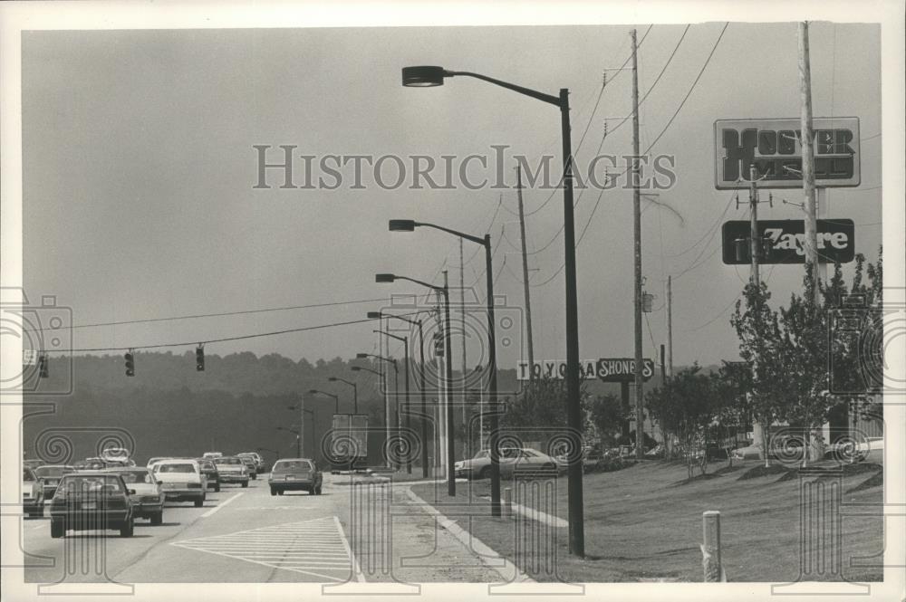 1986 Press Photo New lights to illuminate U.S. 31 in Hoover, Alabama - abna11285 - Historic Images