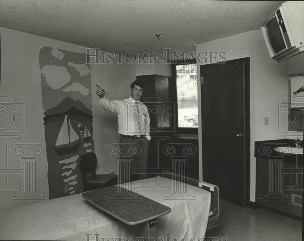 1980 Press Photo Walker County Medical Center rooms get new look Jasper, Alabama - Historic Images