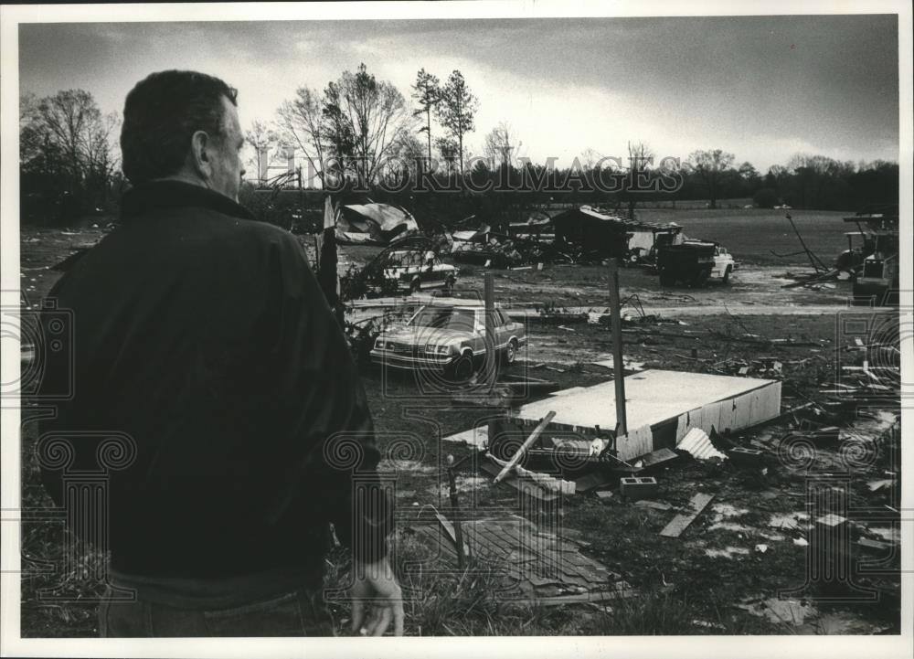 1991 Press Photo Storm damage in Mumford, Alabama - abna12156 - Historic Images