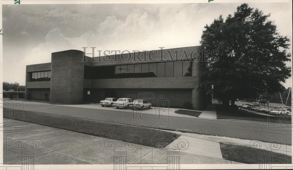 1987 Press Photo Football Building, University of Alabama, Tuscaloosa, Alabama - Historic Images