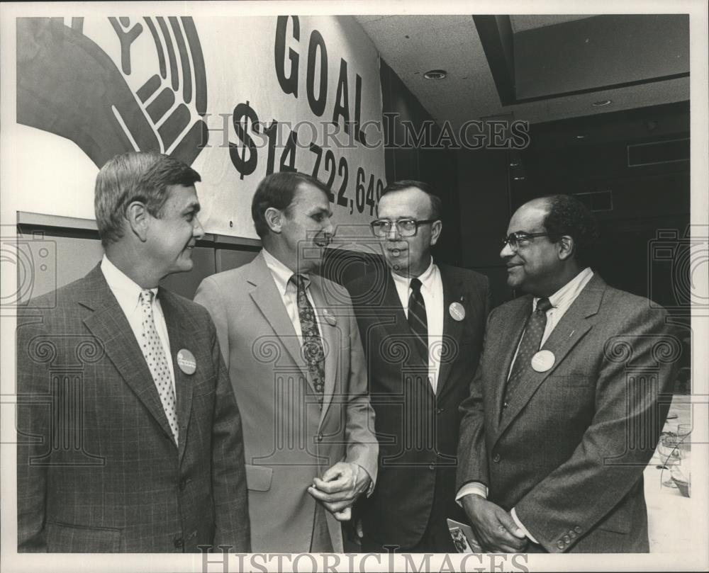 1987 Press Photo United Way chairman and co-chairman - abna12786 - Historic Images