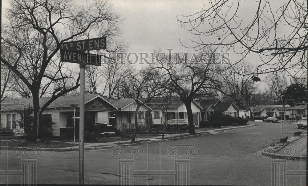 1983 Press Photo Homes line Avenue I in Tuxedo Junction, Alabama - abna12829 - Historic Images