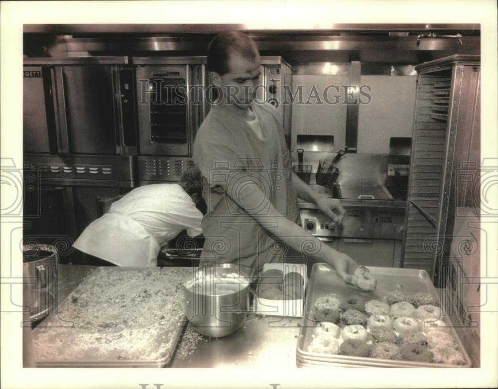 1993 Press Photo Charles Egbert Jr., inmate Rock County Jail, job training - Historic Images