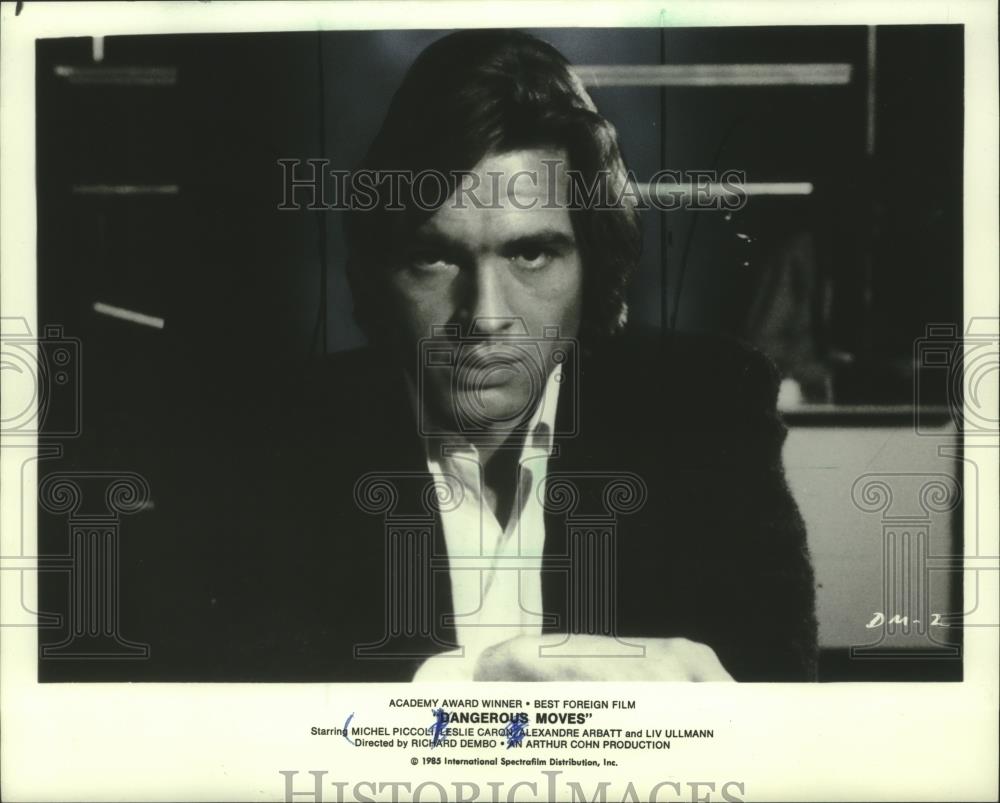 1985 Press Photo Michel Piccoli , Academy Award winning film &quot;Dangerous Moves&quot; - Historic Images