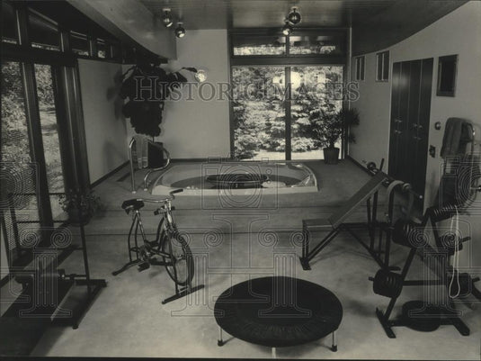 1986 Press Photo Interior design of John Joanis home in Wisconsin - mjb82719 - Historic Images