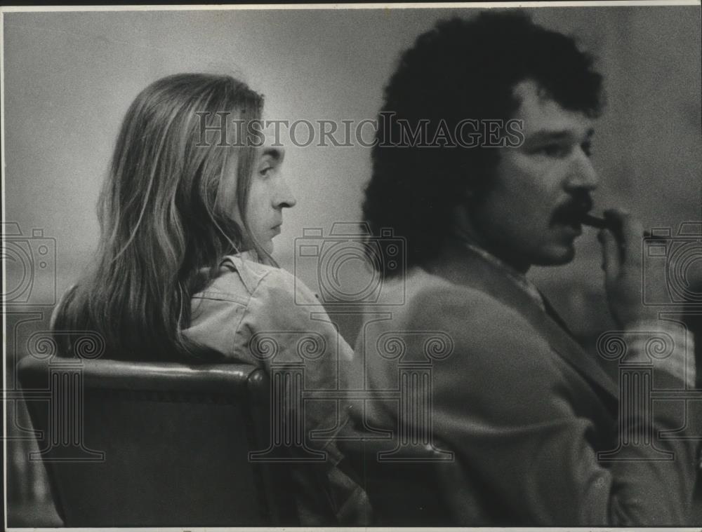 1979 Press Photo Donald G. Kemp, convicted murderer, Glenn L. Cushing, attorney - Historic Images