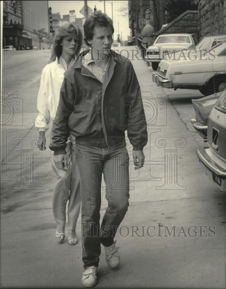 1984 Press Photo Matt Peters, Milwaukee, charged with drug dealing - mjb82965 - Historic Images