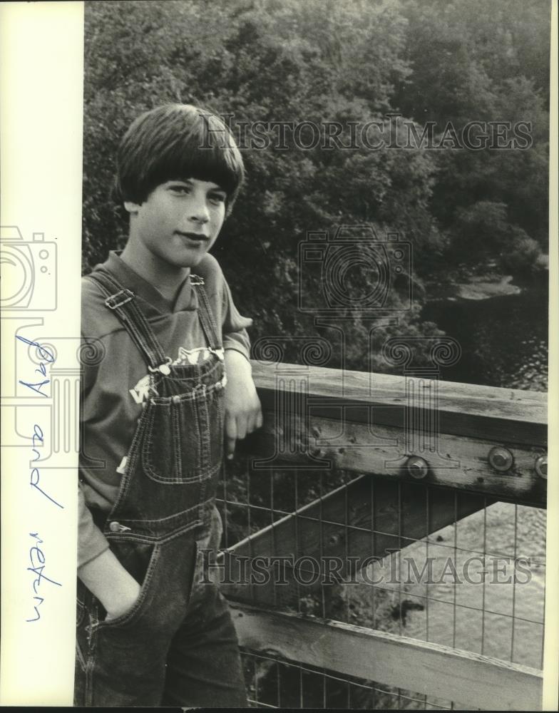 1981 Press Photo Joel Peterson, received the Young American Medal for Bravery - Historic Images