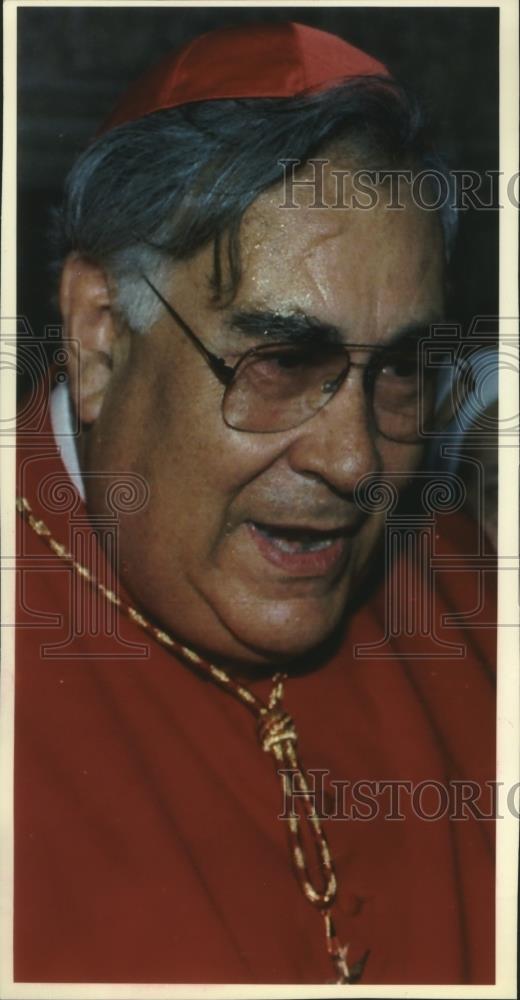 1993 Press Photo Cardinal Juan Jesus Posadas Ocampo, shot in Guadalajara, Mexico - Historic Images