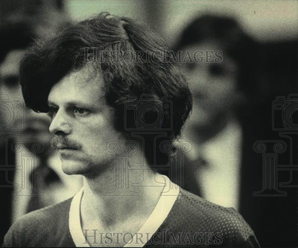 1983 Press Photo Scott D. Jenkins at his trial for murder in Wauwatosa - Historic Images